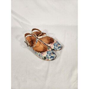 THINK Italian Made Womens Shoes Floral Fairycore Boho Kitchy Earthwitch Eur/37 U
